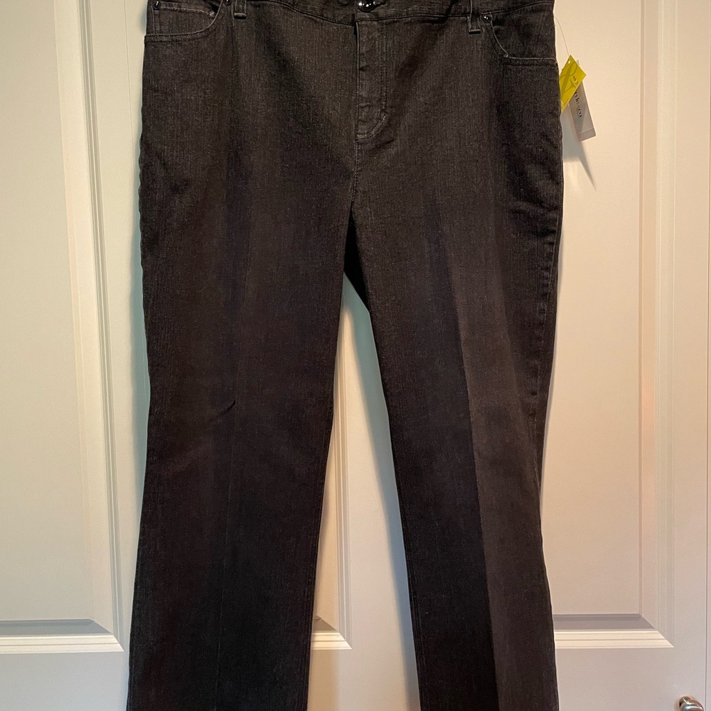 Style & Co Classic Black Denim Jeans with  Back Pocket Detail